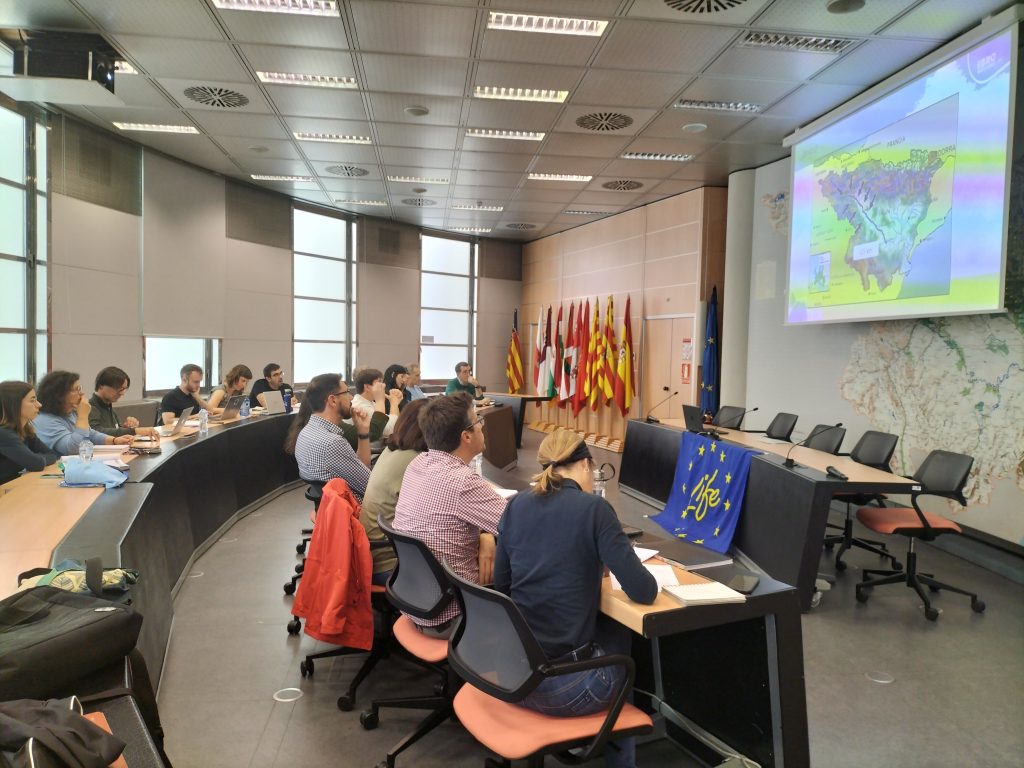 Sesión de sala de la visita del monitor del programa LIFE de la Unión Europea