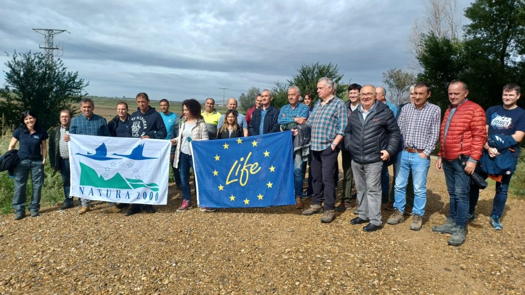 Visita el 16 de octubre de representantes de agricultores de Navarra a zonas de intervención del tramo aragonés de Ebro