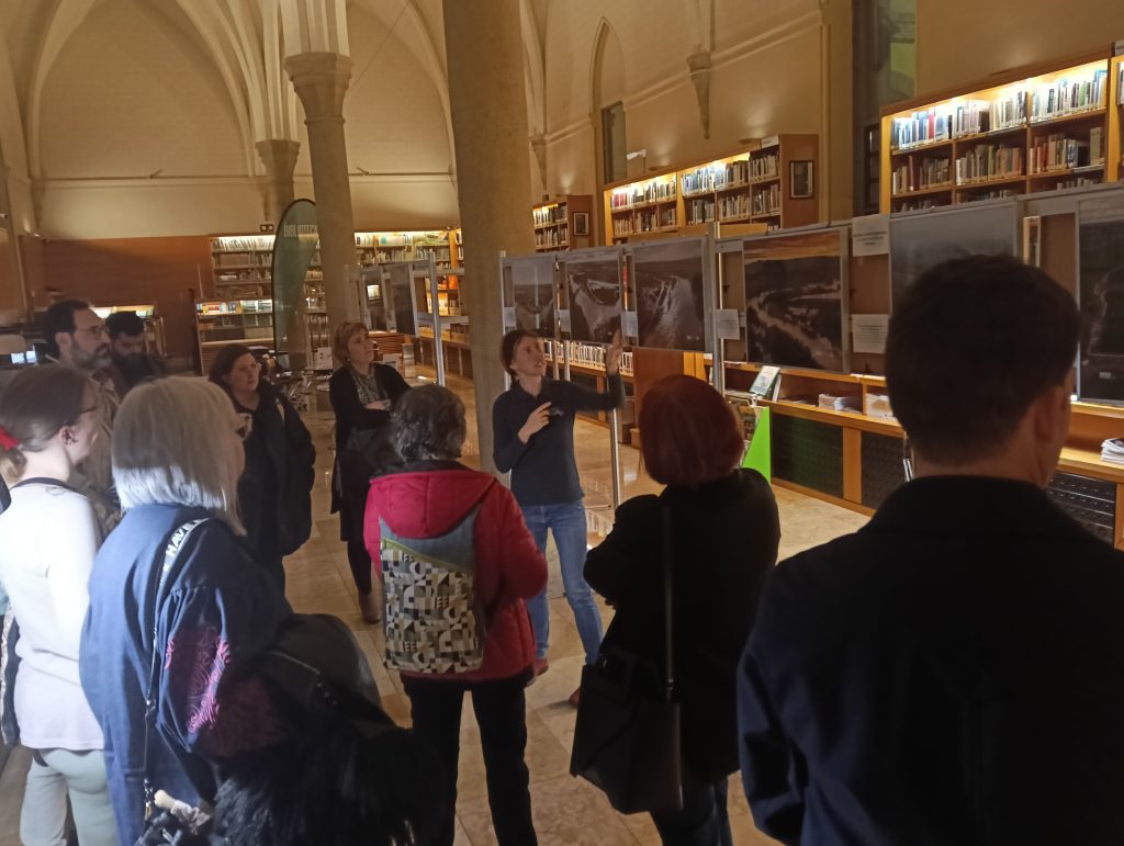 Exposición Cuando el río recupera su espacio: visita guiada para comunicadores el pasado 20 de febrero