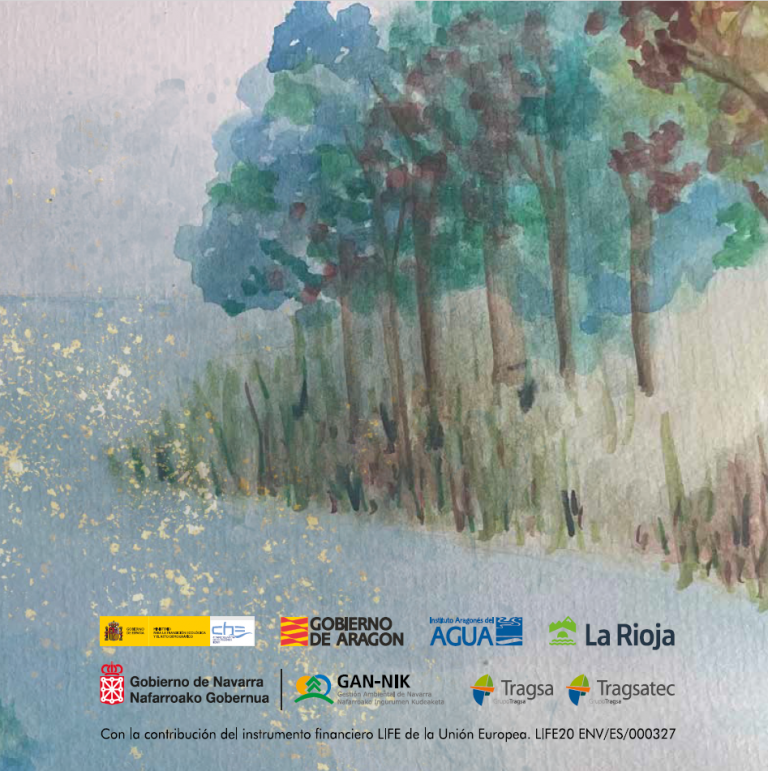 Contraportada cuento "Los Colores del Ebro"